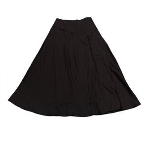 NWT Banana Republic Brown Satin Dainty Office Career Minimalist Skirt 2 Chic